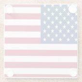 American USA Flag Pride Design-76353 Glasuntersetzer (Rückseite)