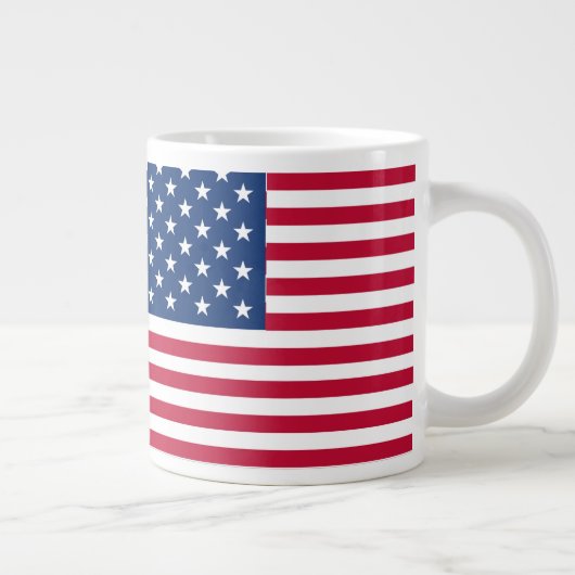 American USA Flag Pride Design-76353 Jumbo-Tasse (Rechts)