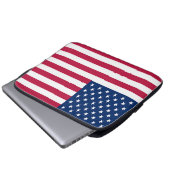 American USA Flag Pride Design-76353 Laptopschutzhülle (Vorne Knopf)