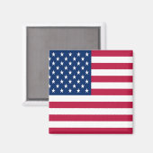 American USA Flag Pride Design-76353 Magnet (Vorderseite/Rückseite)