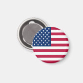 American USA Flag Pride Design-76353 Magnet (Vorderseite/Rückseite)