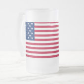 American USA Flag Pride Design-76353 Mattglas Bierglas (Vorderseite Links)