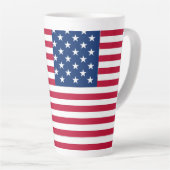 American USA Flag Pride Design-76353 Milchtasse (Rechte Ecke)