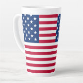 American USA Flag Pride Design-76353 Milchtasse (Linke Ecke)