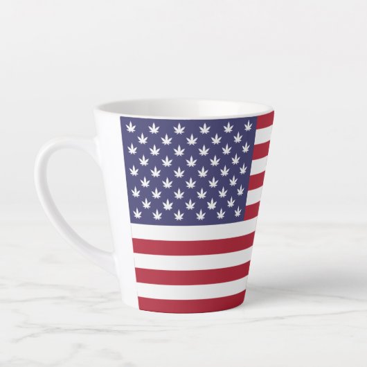American USA Flag Pride Design-76353 Milchtasse (Links)