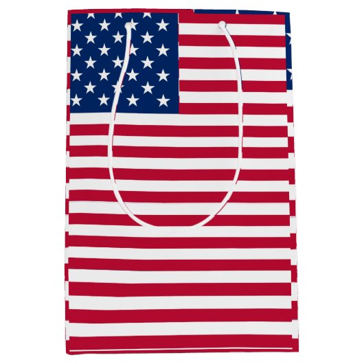 American USA Flag Pride Design-76353 Mittlere Geschenktüte (Vorderseite)