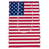 American USA Flag Pride Design-76353 Mittlere Geschenktüte (Rückseite)
