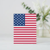 American USA Flag Pride Design-76353 Postkarte (Stehend Vorderseite)