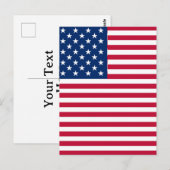 American USA Flag Pride Design-76353 Postkarte (Vorne/Hinten)