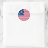 American USA Flag Pride Design-76353 Runder Aufkleber (Tasche)