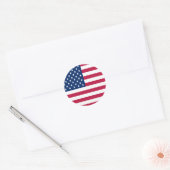 American USA Flag Pride Design-76353 Runder Aufkleber (Umschlag)