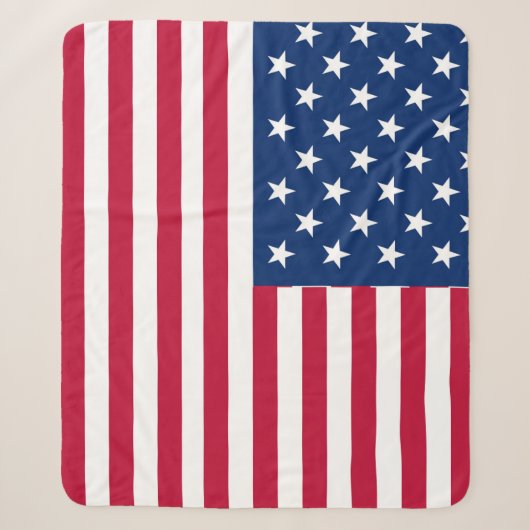 American USA Flag Pride Design-76353 Sherpadecke (Vorderseite)