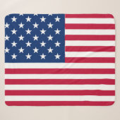 American USA Flag Pride Design-76353 Sherpadecke (Vorderseite (Horizontal))