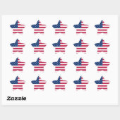 American USA Flag Pride Design-76353 Stern-Aufkleber (Blatt)