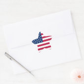 American USA Flag Pride Design-76353 Stern-Aufkleber (Umschlag)