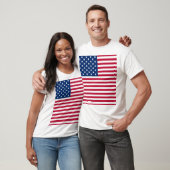 American USA Flag Pride Design-76353 T-Shirt (Unisex)