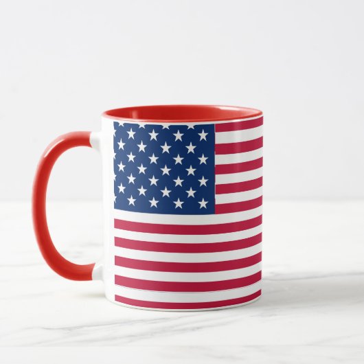 American USA Flag Pride Design-76353 Tasse (Links)