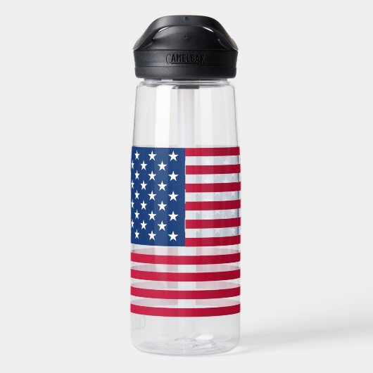 American USA Flag Pride Design-76353 Trinkflasche (Rückseite)