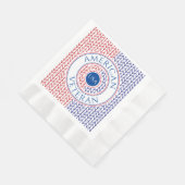 AMERICAN VETERAN geprägtes Mittagspapier Napkins Serviette (Ecke)