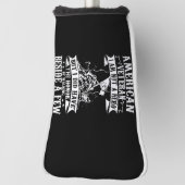 american veteran i'm not a hero but i did have the golf headcover (Rotieren 90)