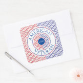 AMERICAN VETERAN Large Square Stickers (Umschlag)