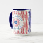 AMERICAN VETERAN Tall Navy Combo Tasse (Vorderseite Links)