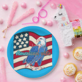 American vibe azure pappteller (Party)