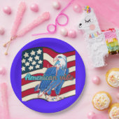 American vibe blue pappteller (Party)