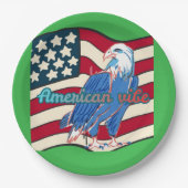 American vibe kelly green  pappteller (Vorderseite)