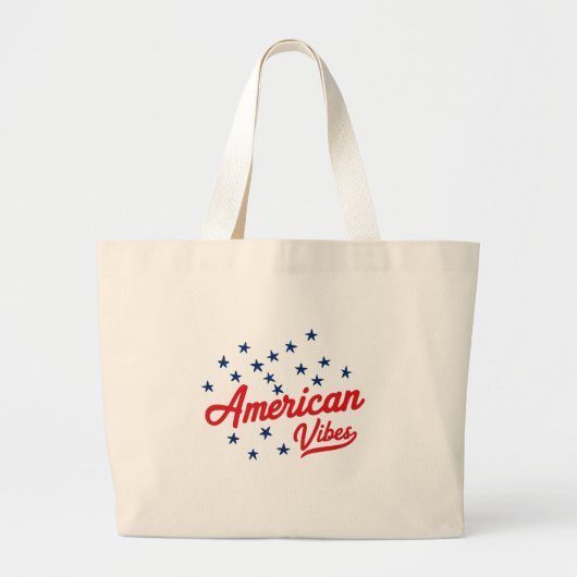 American Vibes Tote Bag Jumbo Stoffbeutel (Vorne)