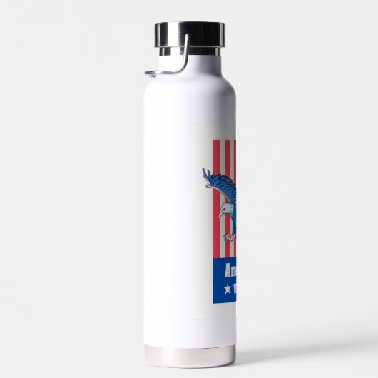 American Vibes Water Bottle - Patriotic & Bold USA Trinkflasche (Rechts)