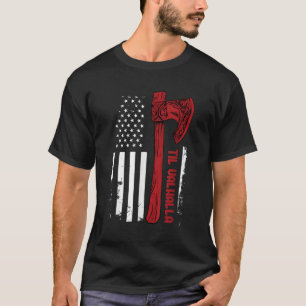 American Viking Ax Flag - Til Valhalla - Norse My T-Shirt