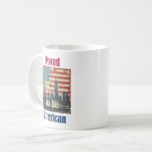 American Vintag Patriotic Design Kaffeetasse (Vorderseite Links)