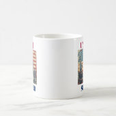 American Vintag Patriotic Design Kaffeetasse (Mittel)