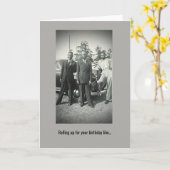 American Vintages Foto Birthday Card Karte (Gelbe Blume)