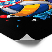 American Volleyball Feuerwerk 4. Juli Poster (Ecke)
