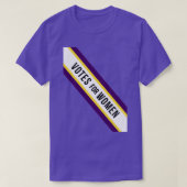 American Votes for Women Suffragette Sash T-Shirt (Design vorne)