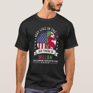 American Walish Zuhause in US Patriot American Wal T-Shirt
