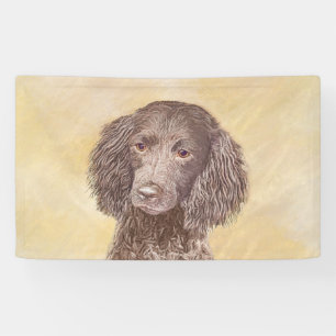 American Water Spanel Malerei - Original Dog Art Banner