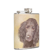 American Water Spanel Malerei - Original Dog Art Flachmann (Rechts)