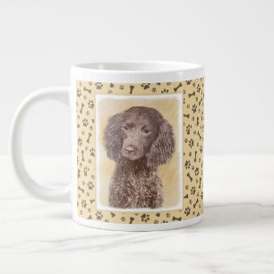 American Water Spanel Malerei - Original Dog Art Jumbo-Tasse