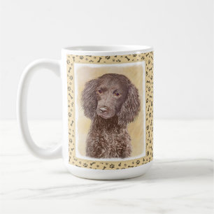 American Water Spanel Malerei - Original Dog Art Kaffeetasse
