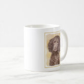 American Water Spanel Malerei - Original Dog Art Kaffeetasse (VorderseiteRechts)