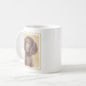 American Water Spanel Malerei - Original Dog Art Kaffeetasse (Vorderseite Links)