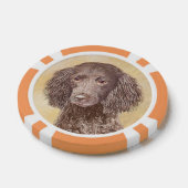 American Water Spanel Malerei - Original Dog Art Pokerchips (Einzeln)