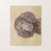 American Water Spanel Malerei - Original Dog Art Puzzle (Vertikal)