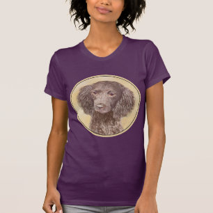 American Water Spanel Malerei - Original Dog Art T-Shirt