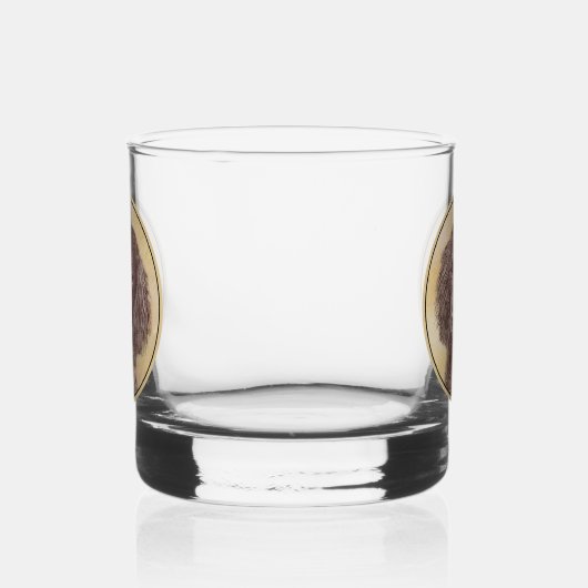 American Water Spanel Malerei - Original Dog Art Whiskyglas (Rechts)
