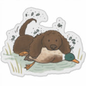 American Water Spaniel Auto-Aufkleber Aufkleber (Vorderseite)