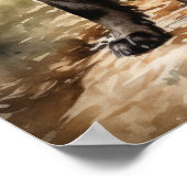 American Water Spaniel Dog Art Print Poster (Ecke)